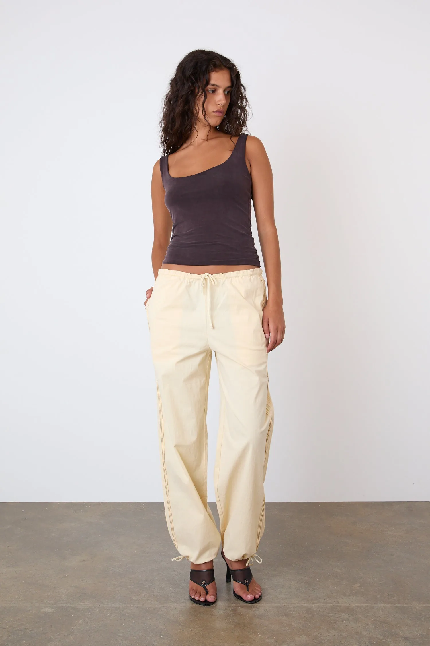 The Renee Trousers, Parchment sold by Peachy Den product image thumbnail 2
