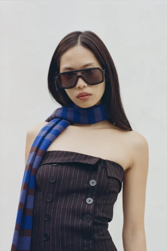 The Brigitte Scarf, Juniper made by Peachy Den