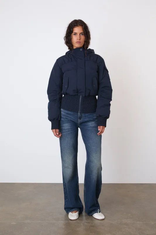 The Sandy Puffer, Navy sold by Peachy Den
