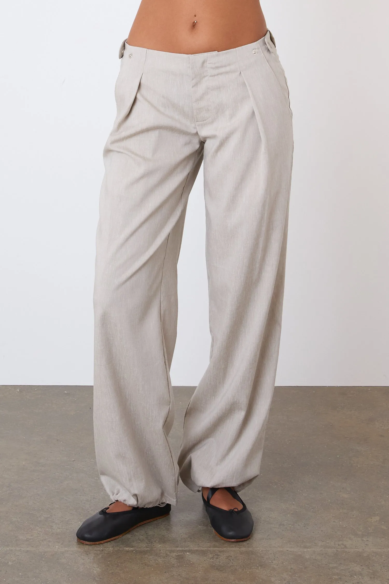 The Lola Drawcord Trousers, Birch sold by Peachy Den product image thumbnail 2