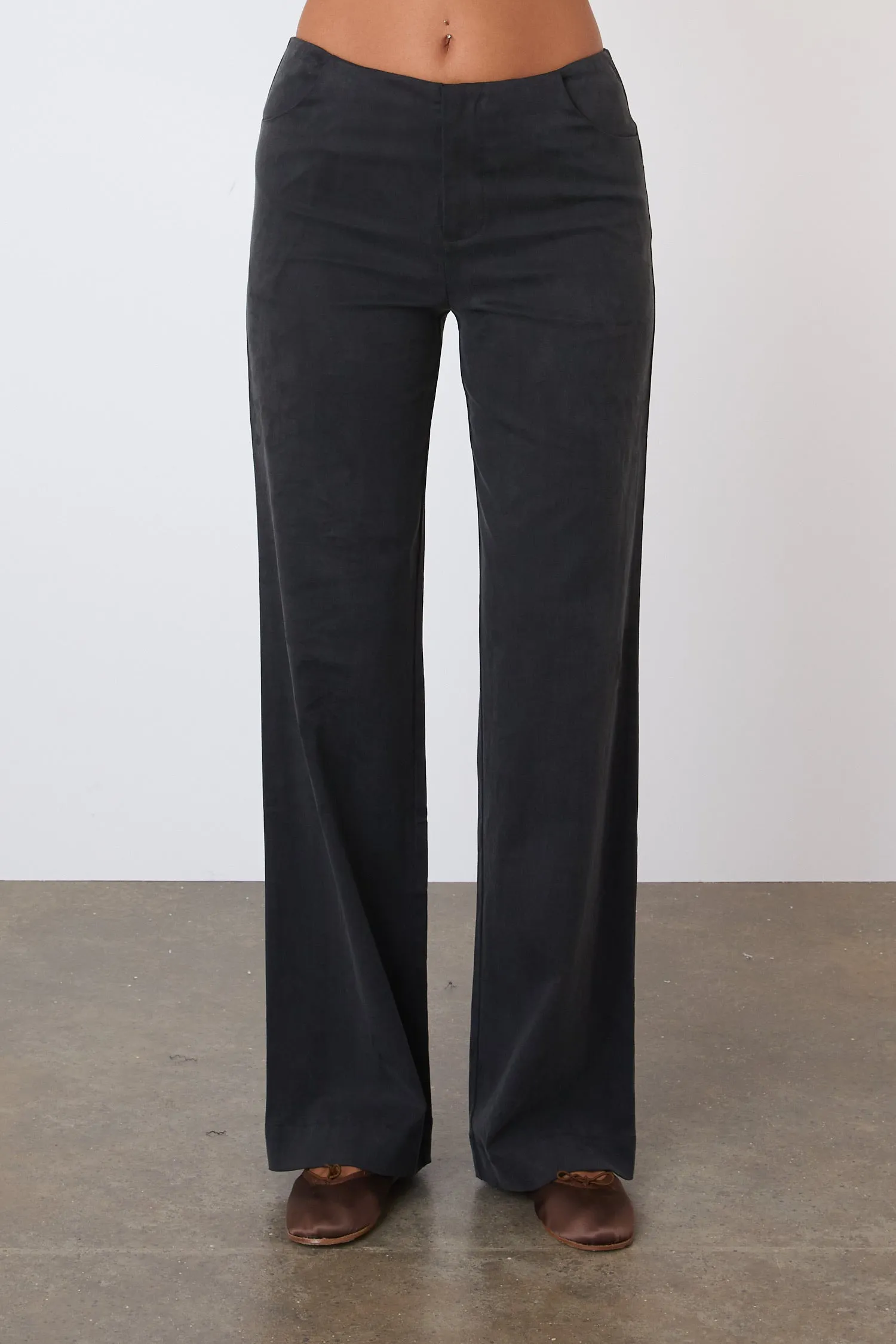 The Twiggy Travel Trousers, Onyx sold by Peachy Den product image thumbnail 4