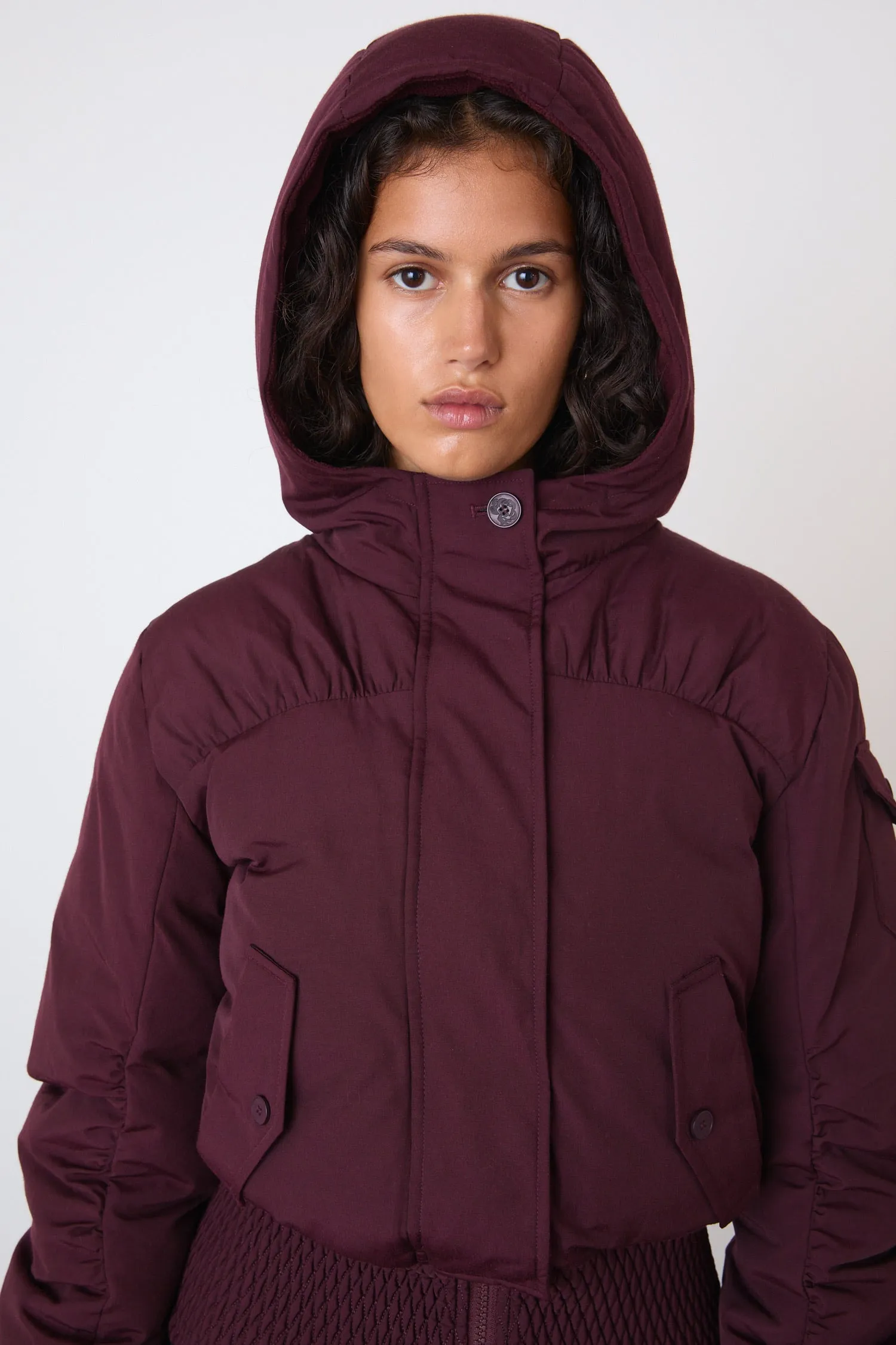 The Sandy Puffer, Burgundy sold by Peachy Den product image thumbnail 3