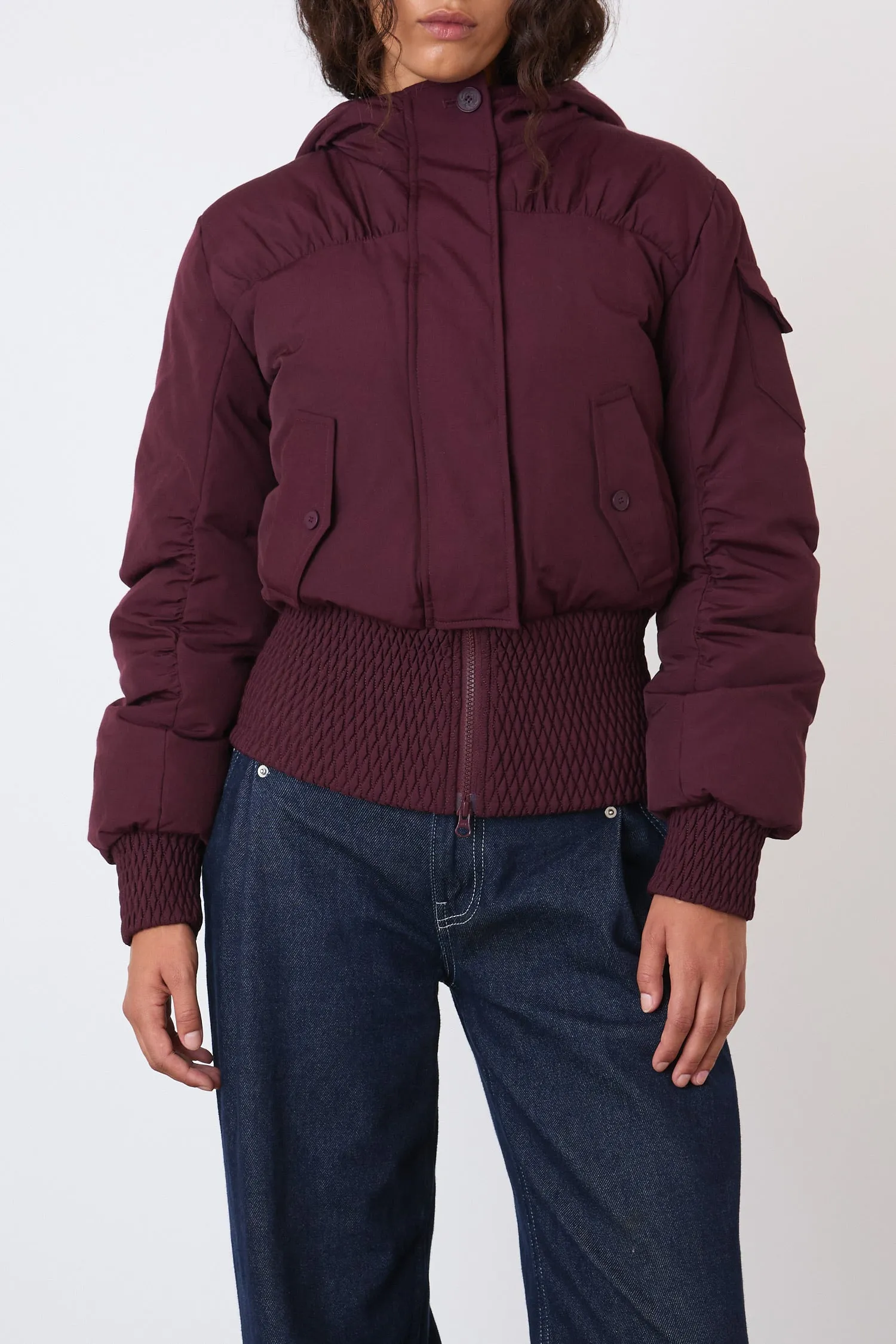 The Sandy Puffer, Burgundy sold by Peachy Den product image thumbnail 2