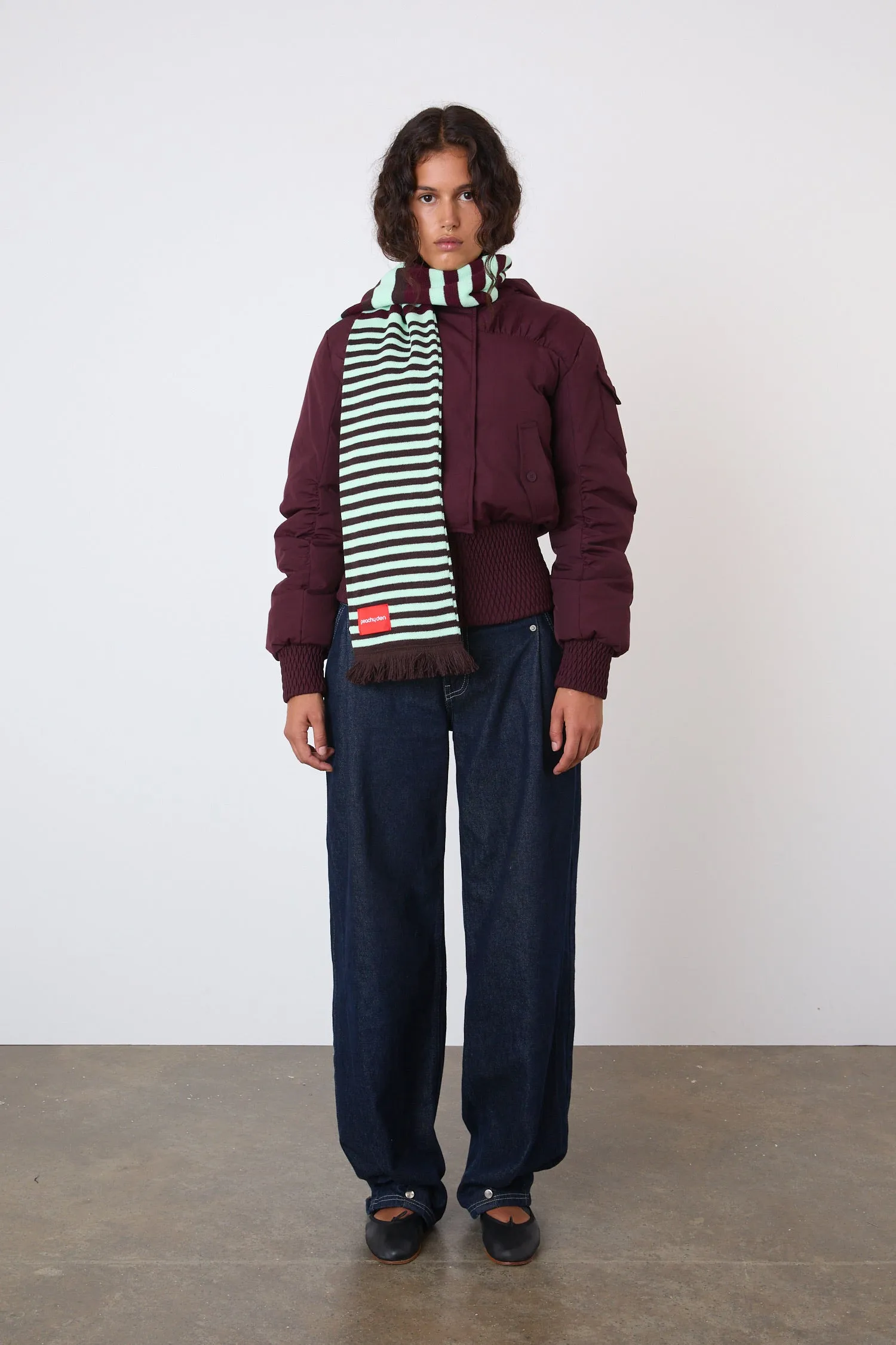 The Sandy Puffer, Burgundy sold by Peachy Den product image thumbnail 4