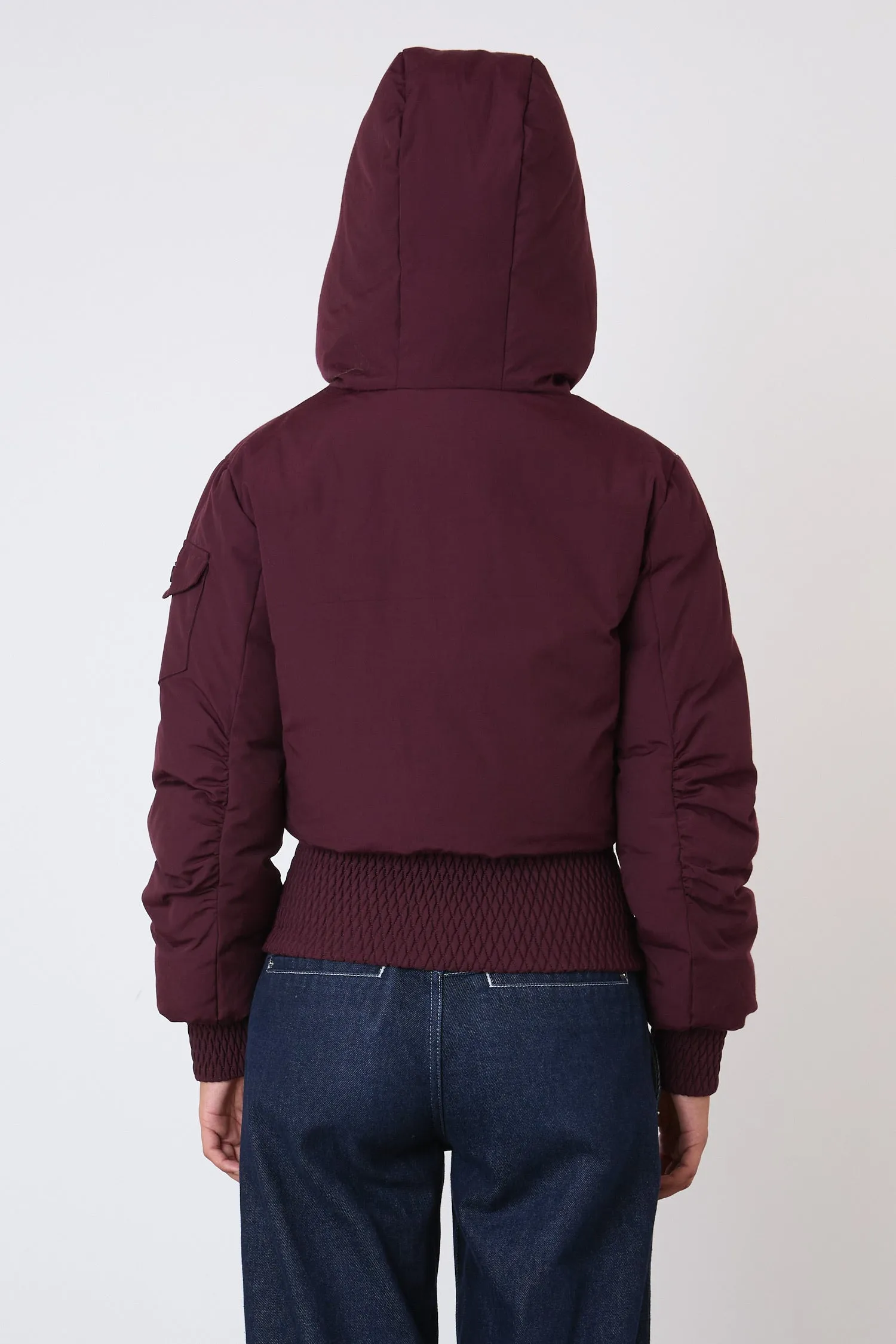 The Sandy Puffer, Burgundy sold by Peachy Den product image thumbnail 5