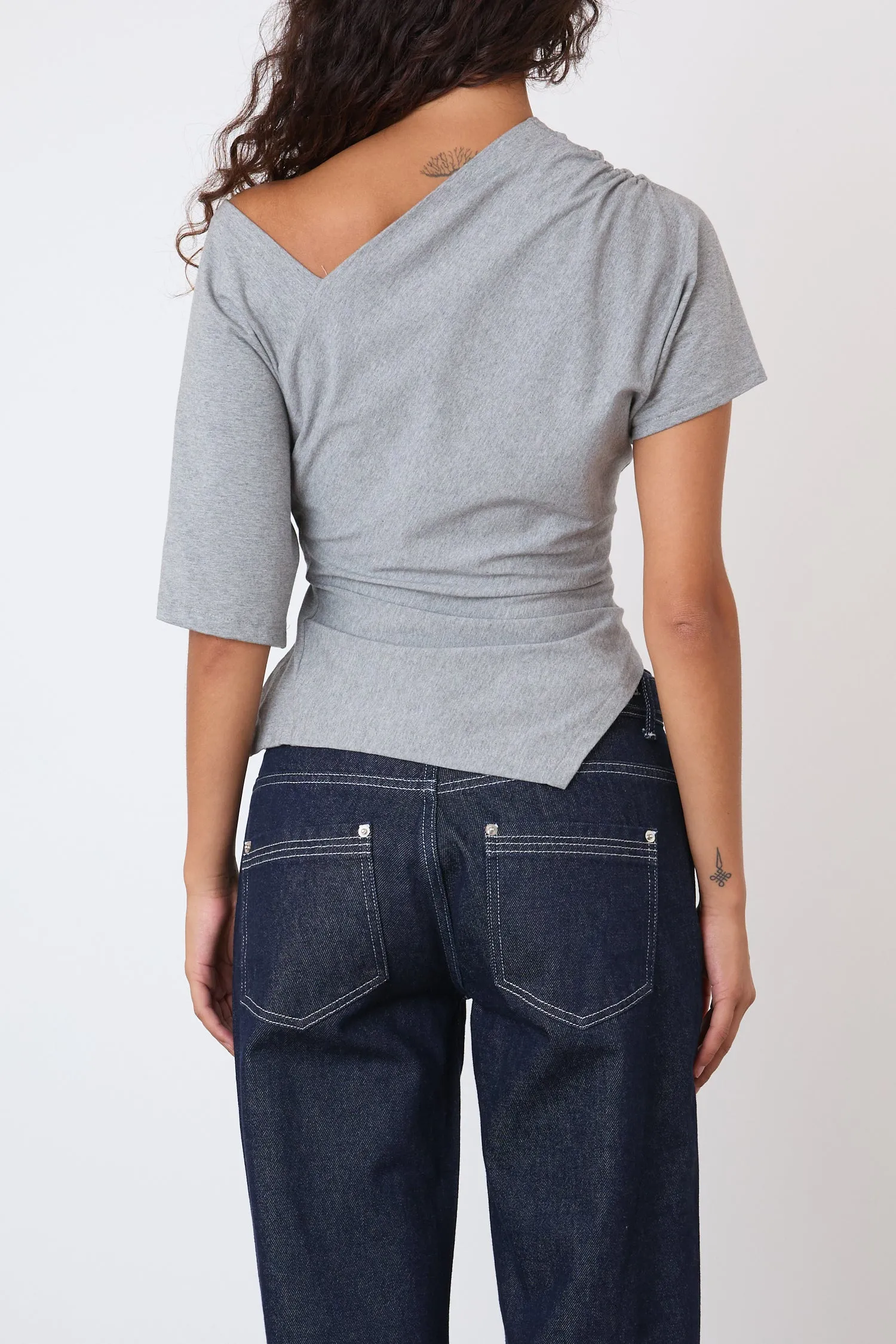 The Nico Top, Grey Marl sold by Peachy Den product image thumbnail 4