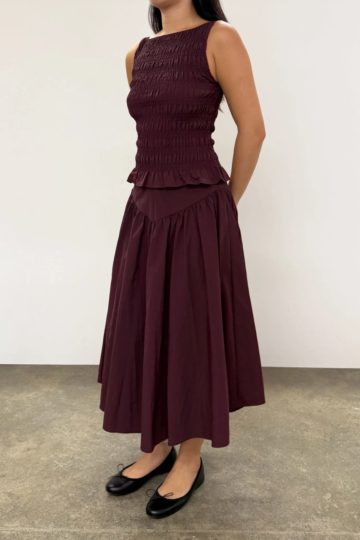 The Deba Midi Skirt, Robin | Liberty London Exclusive sold by Peachy Den product image thumbnail 3