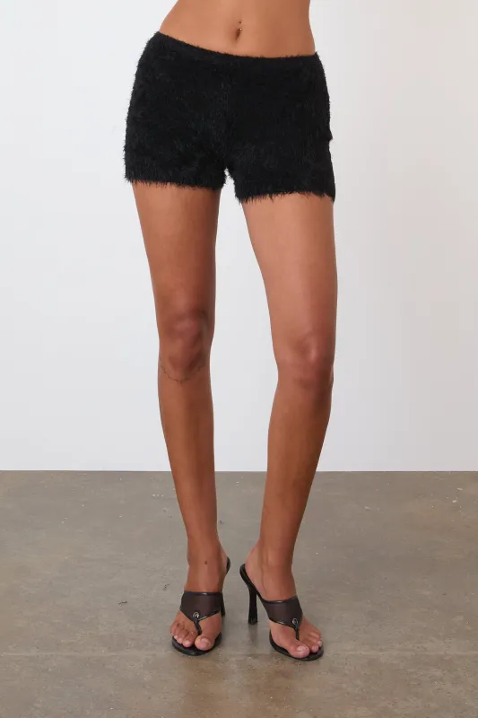 The Chloe Knit Shorts, Black sold by Peachy Den
