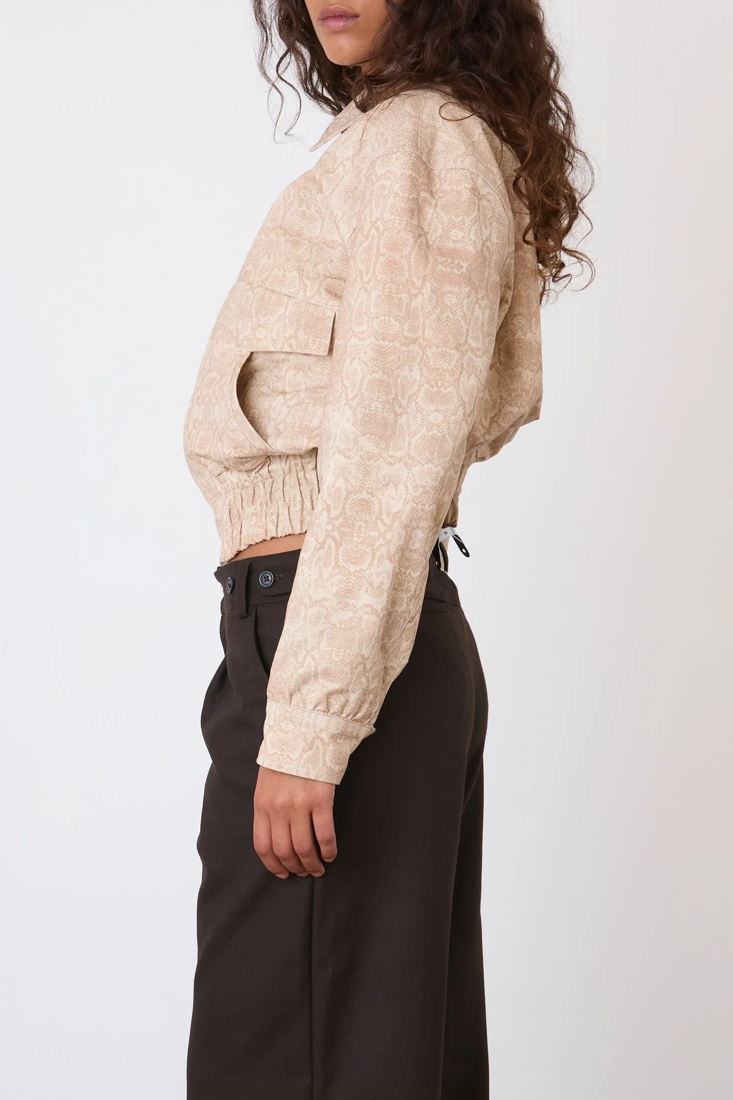 The Cicely Bomber Jacket, Sand Snake sold by Peachy Den product image thumbnail 5