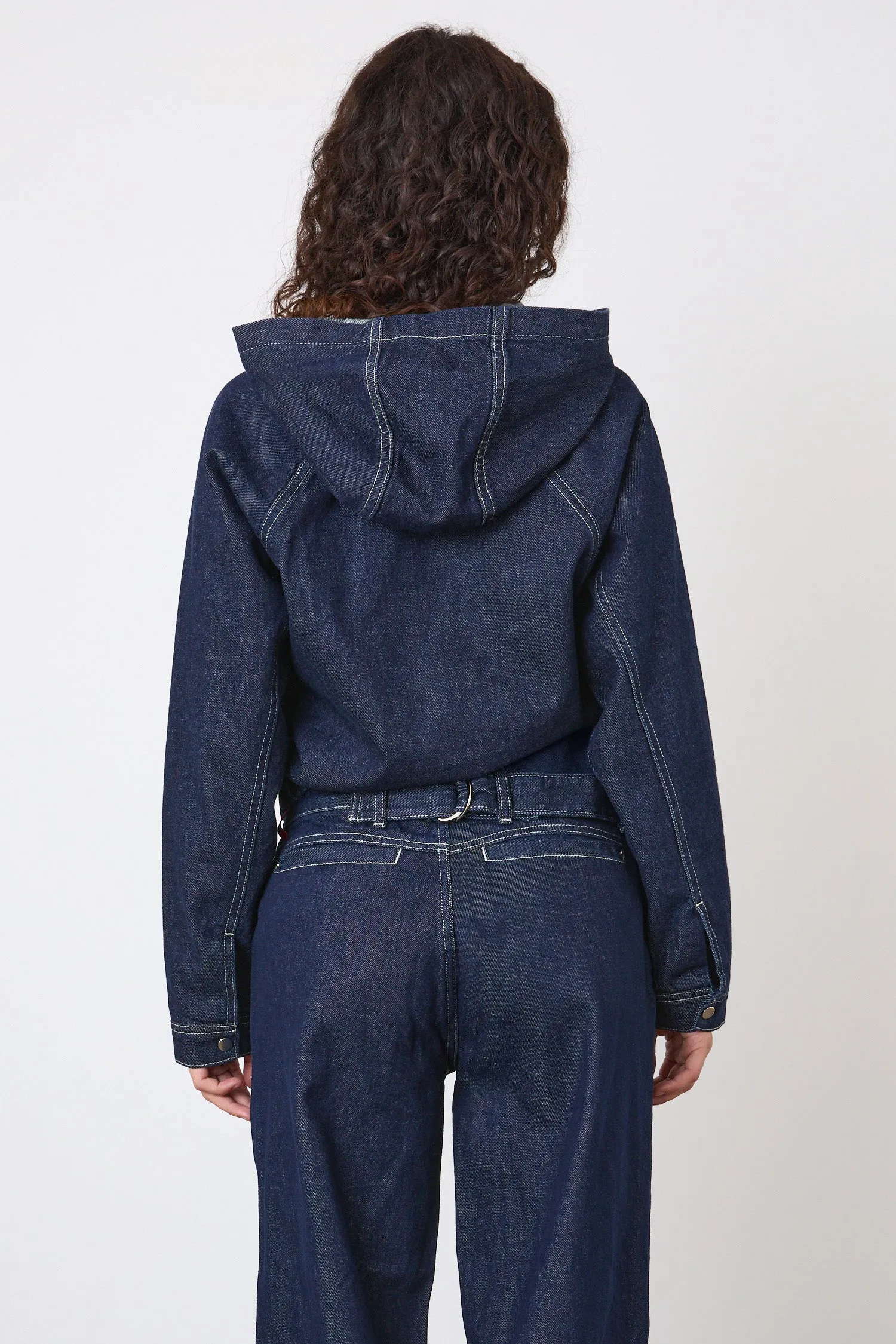 The Lita Tailored Denim Jacket, Indigo Rinse sold by Peachy Den product image thumbnail 4