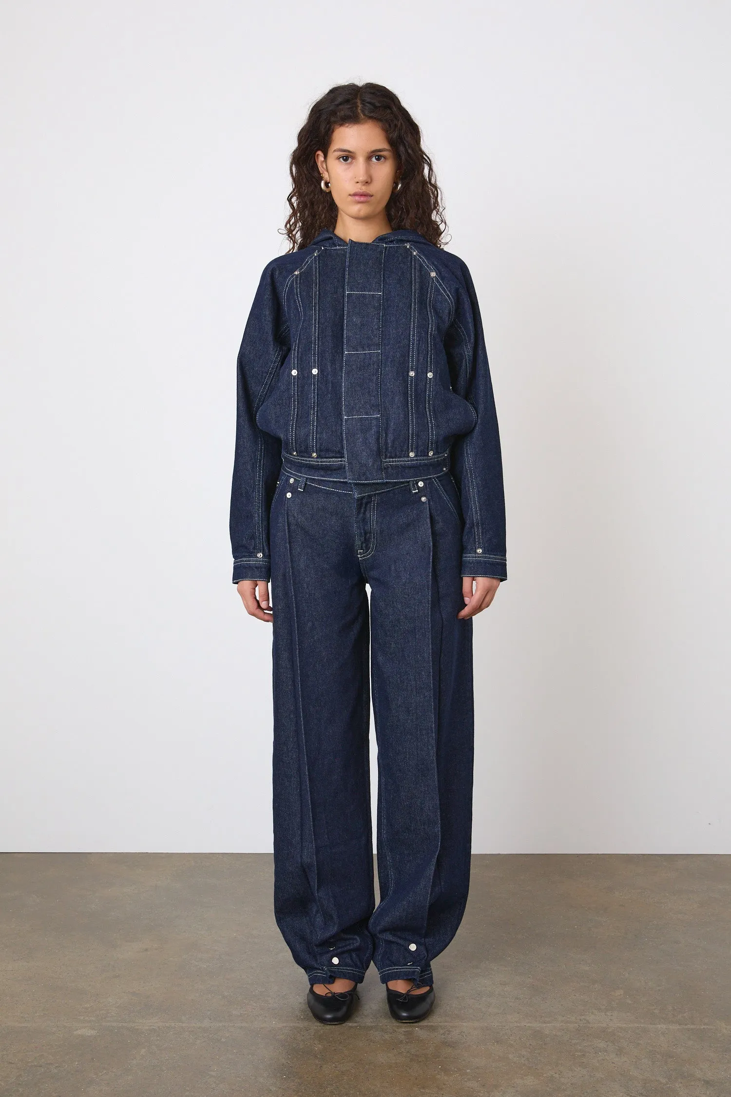 The Lita Tailored Denim Jacket, Indigo Rinse sold by Peachy Den product image thumbnail 3