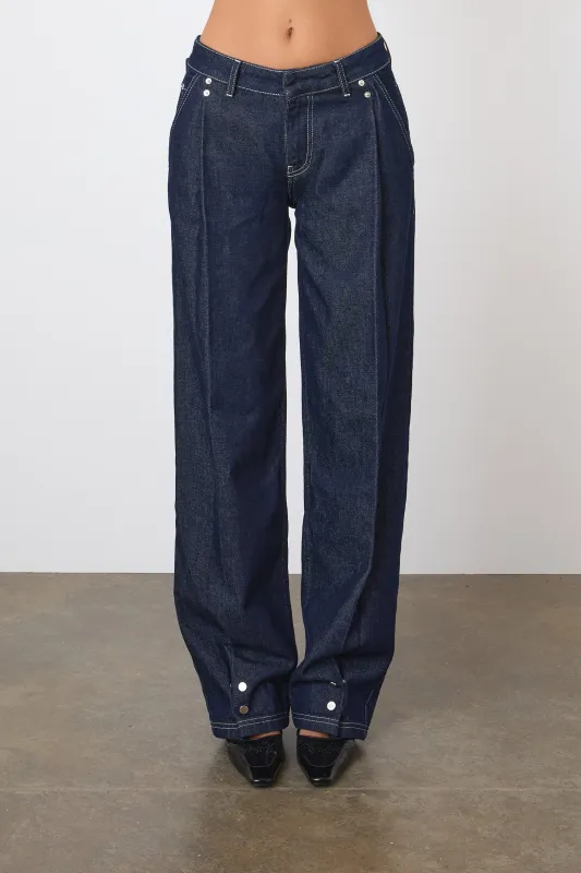 The Lita Tailored Jeans, Indigo Rinse sold by Peachy Den