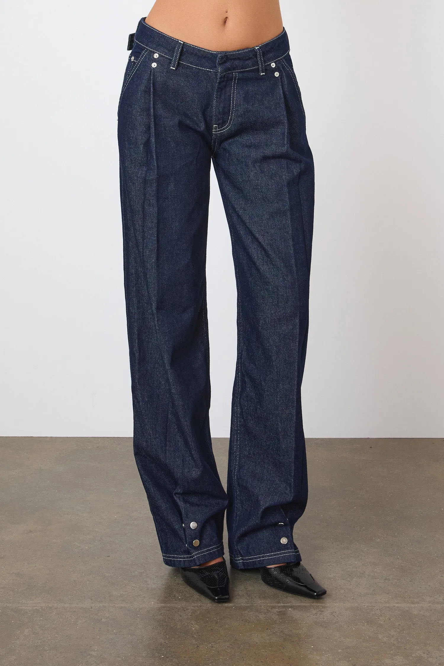 The Lita Tailored Jeans, Indigo Rinse sold by Peachy Den product image thumbnail 4