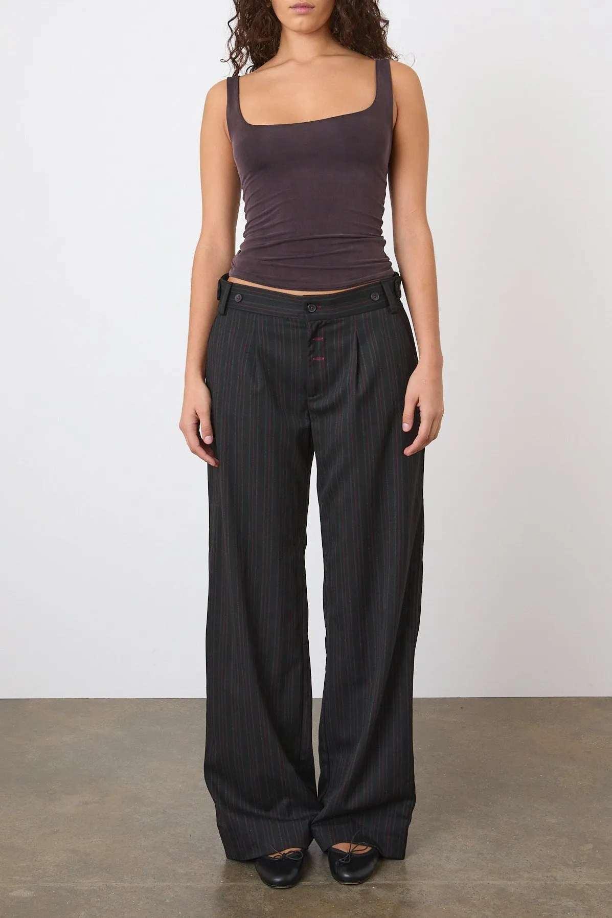The Lennox Trousers, Lead sold by Peachy Den product image thumbnail 2