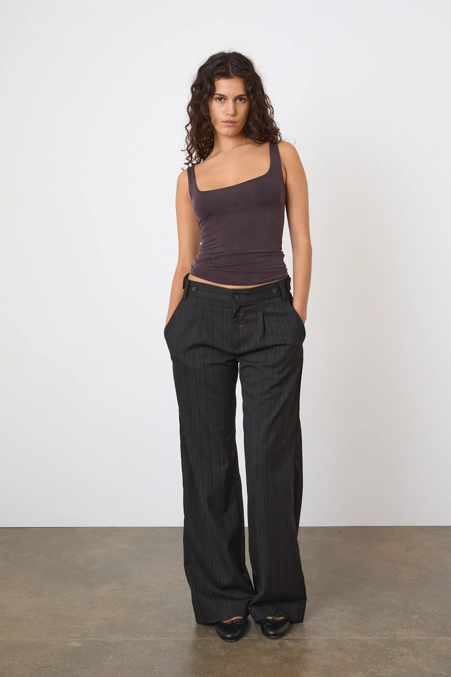 The Lennox Trousers, Lead sold by Peachy Den product image thumbnail 3