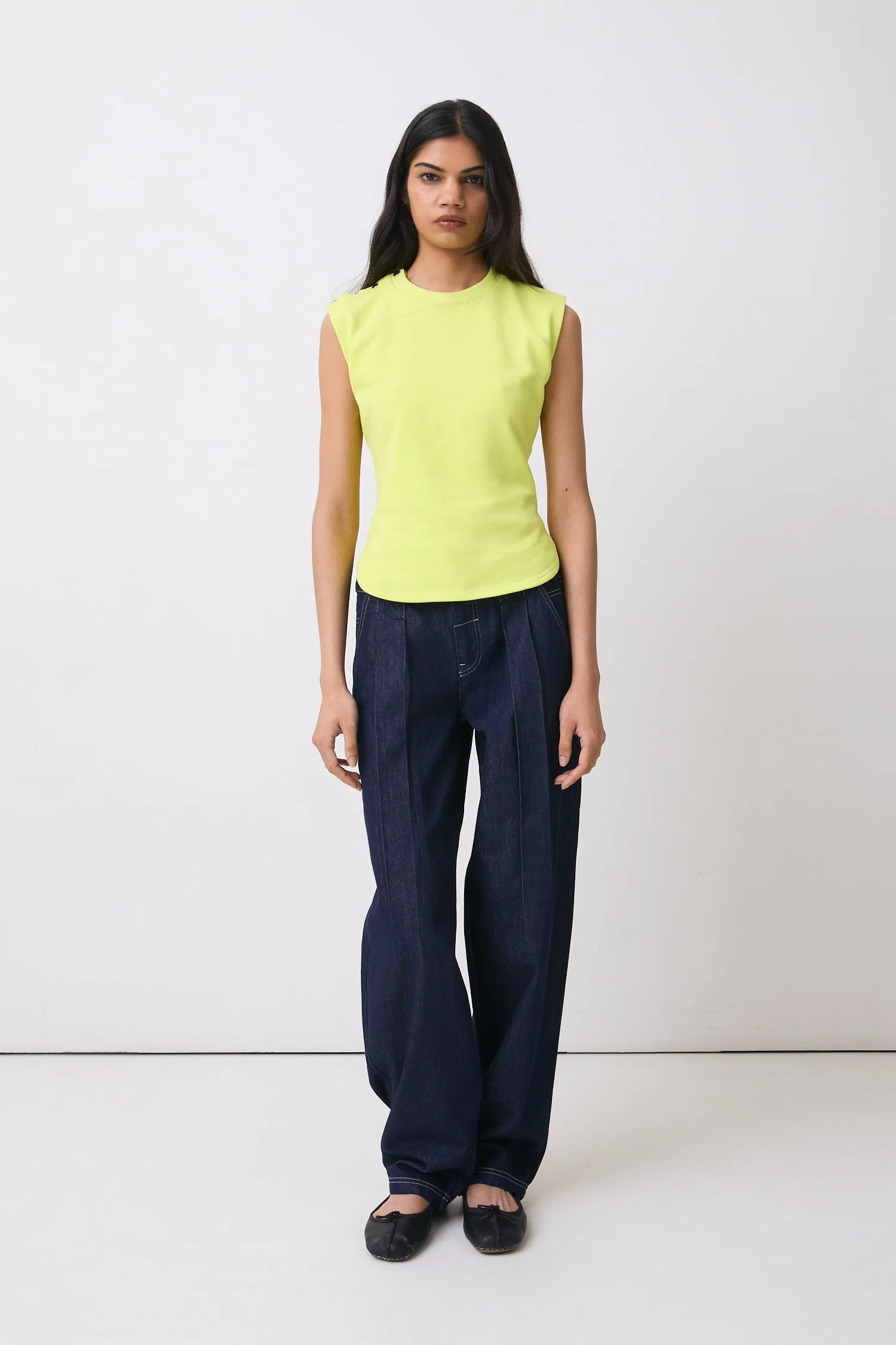 Pamela Tuck Jeans, Raw Indigo sold by Peachy Den