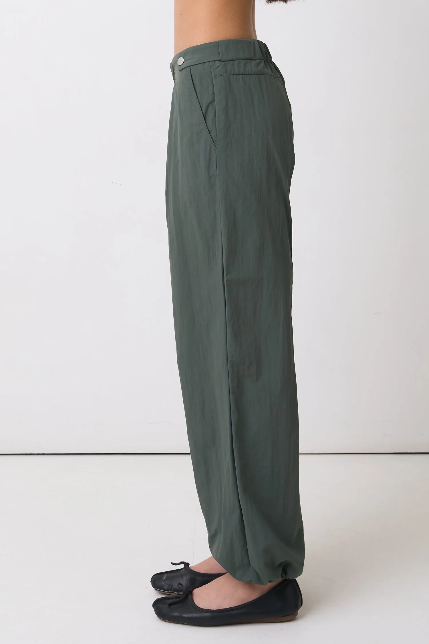 The Lola Drawcord Trousers, Slate Green sold by Peachy Den product image thumbnail 4