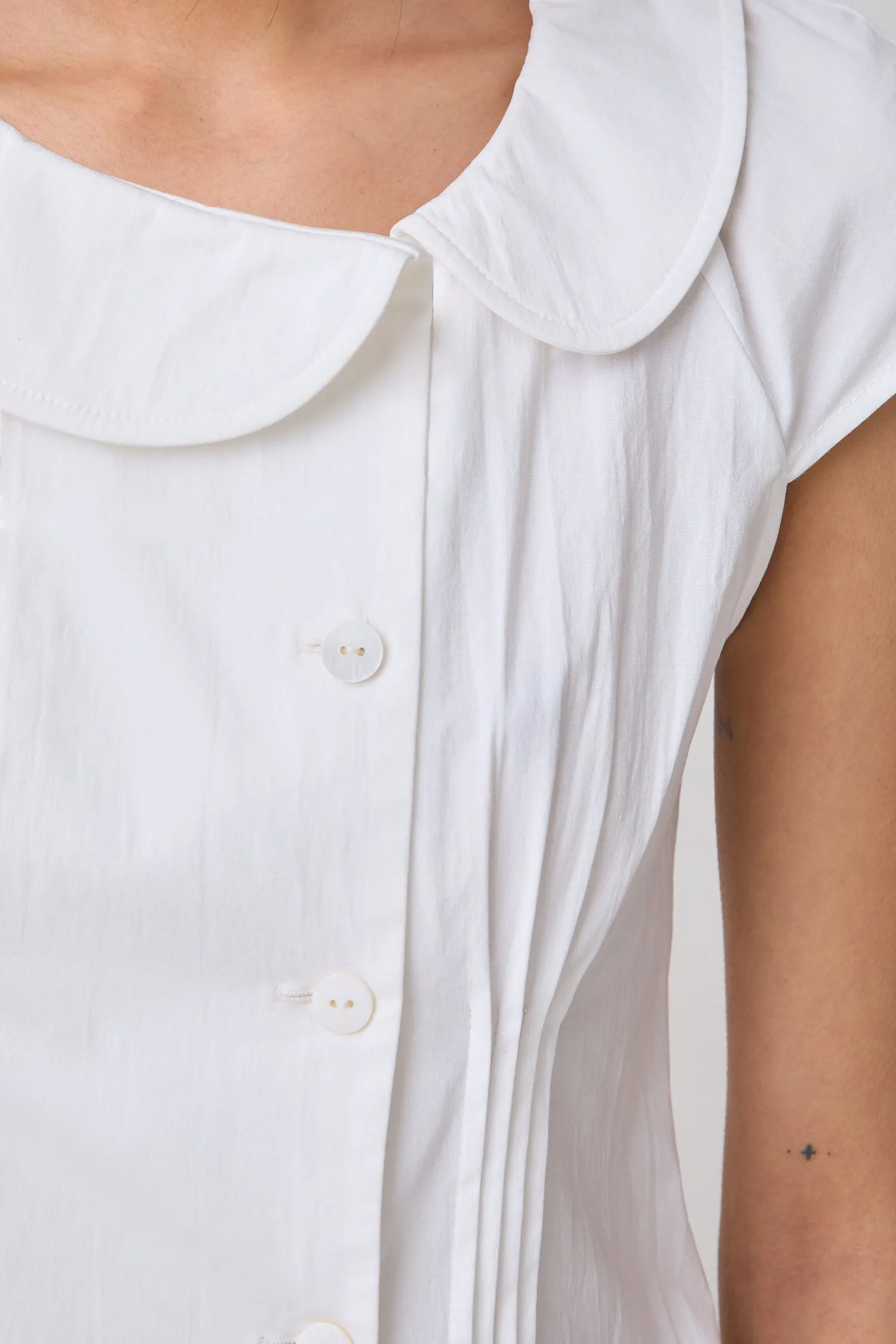 Missy Asymmetric Blouse, Porcelain sold by Peachy Den product image thumbnail 4