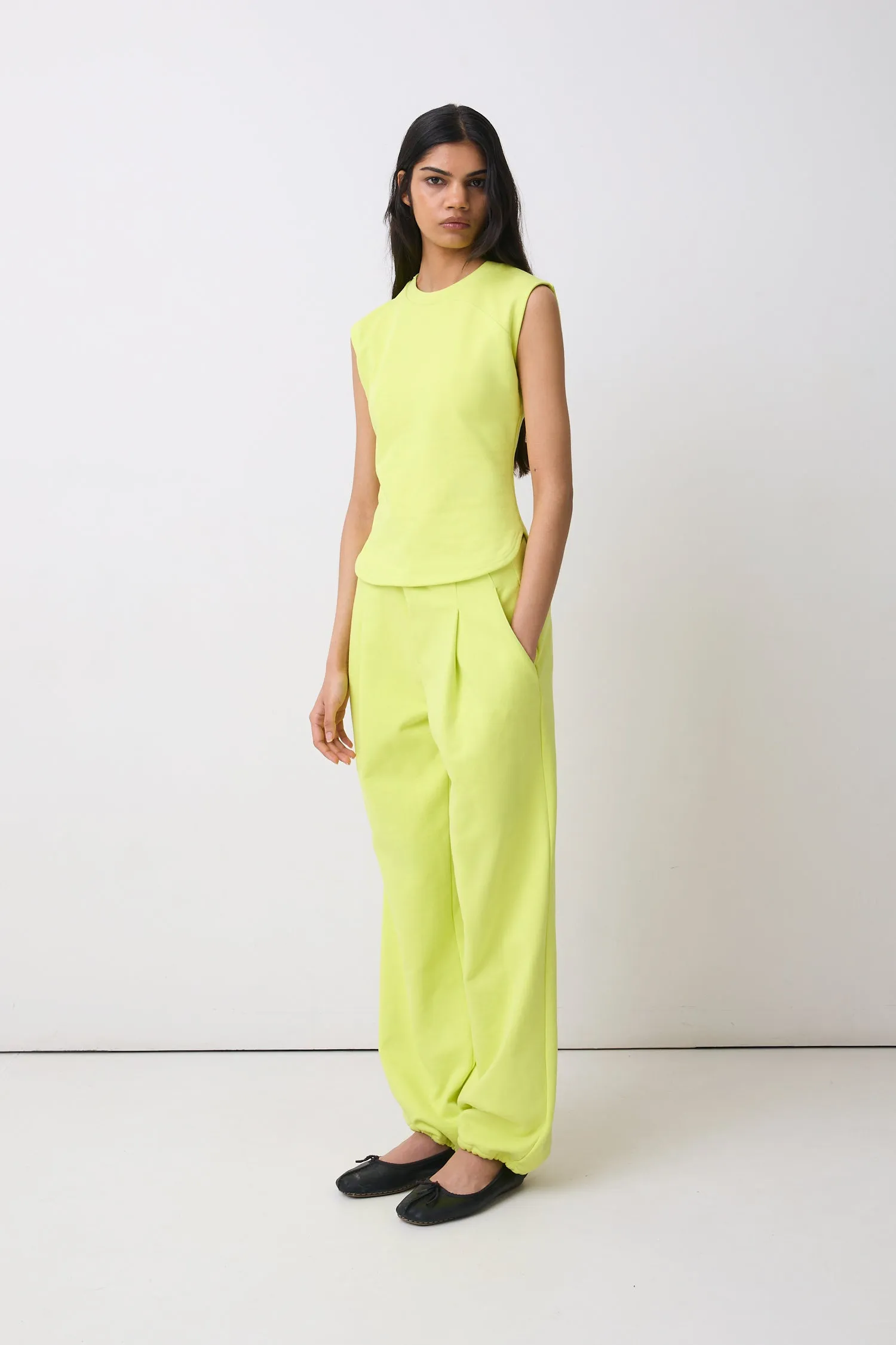 The Trixie Sweat Trousers, Highlighter sold by Peachy Den product image thumbnail 2