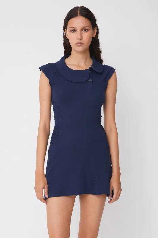 Ferdinand Polo Dress, Midnight made by Peachy Den