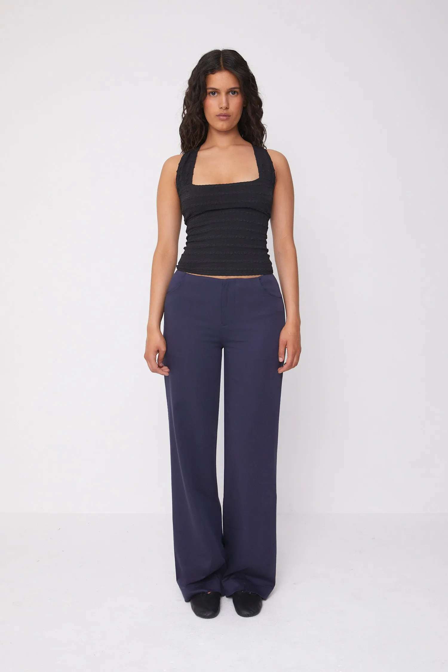 Twiggy Travel Trousers, Midnight sold by Peachy Den product image thumbnail 3