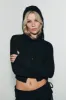 The Bellatrix Hooded Cardigan, Black sold by Peachy Den