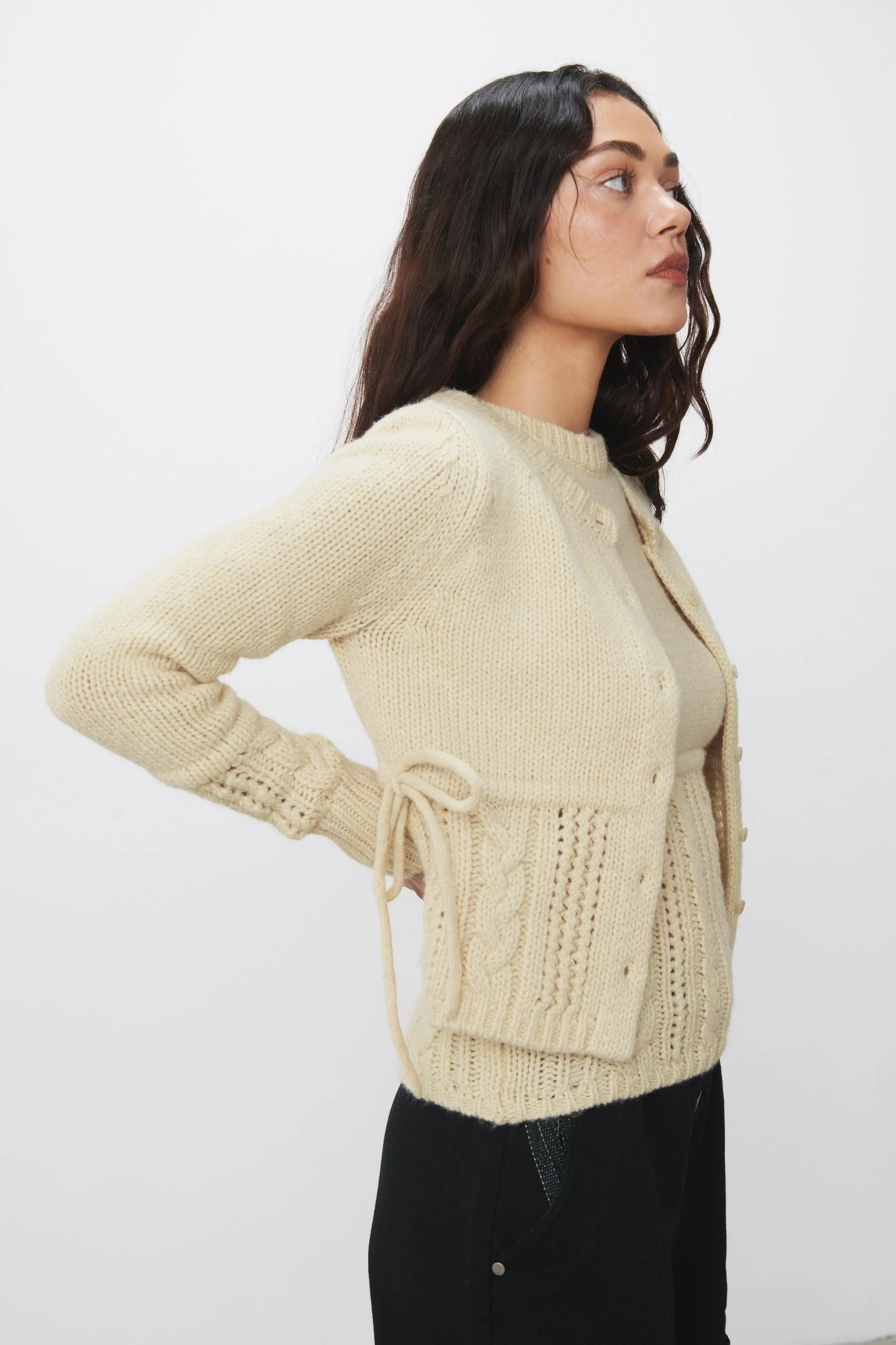 The Gabrielle Cardigan Knit, Buttercup sold by Peachy Den product image thumbnail 4