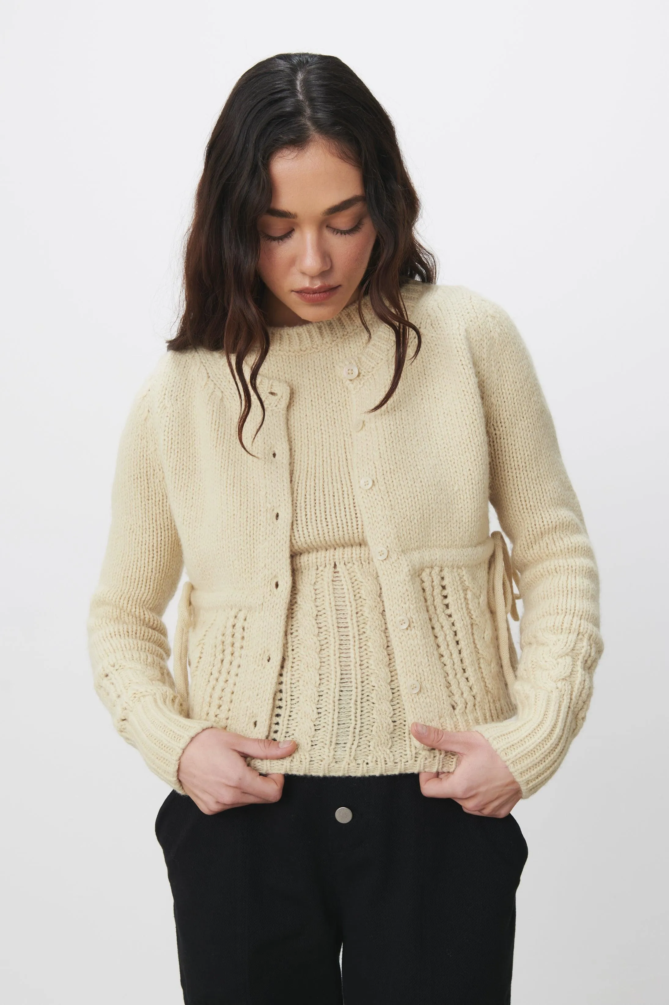 The Gabrielle Cardigan Knit, Buttercup sold by Peachy Den product image thumbnail 2
