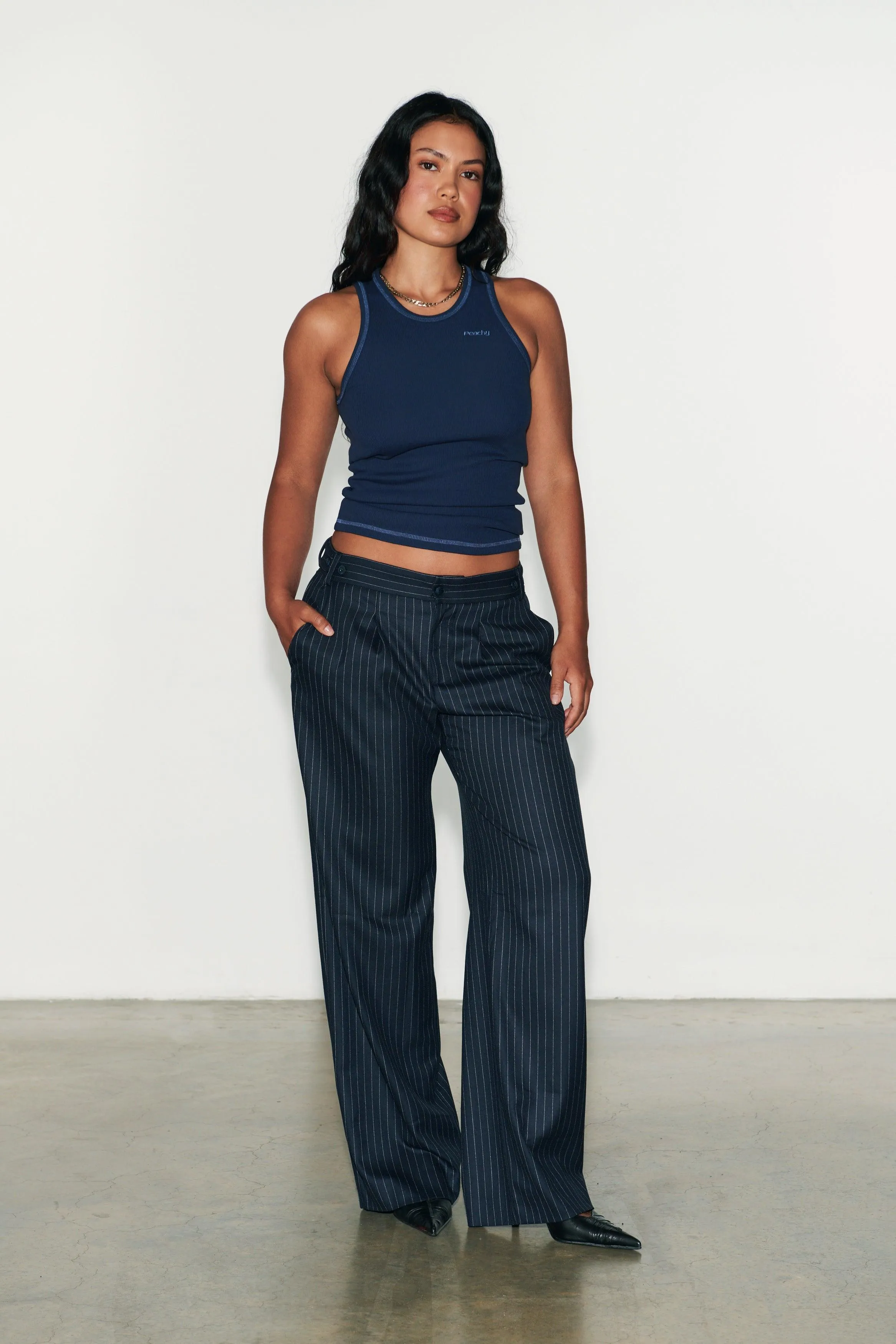 The Lennox Trousers, Ink sold by Peachy Den product image thumbnail 2