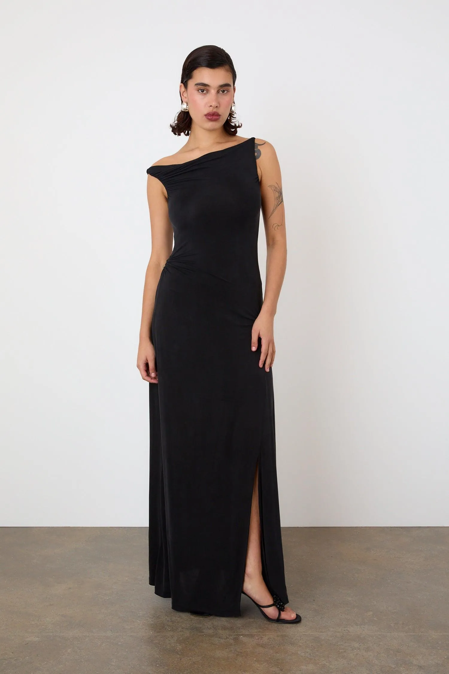 The Kylie Maxi Dress, Graphite sold by Peachy Den product image thumbnail 3