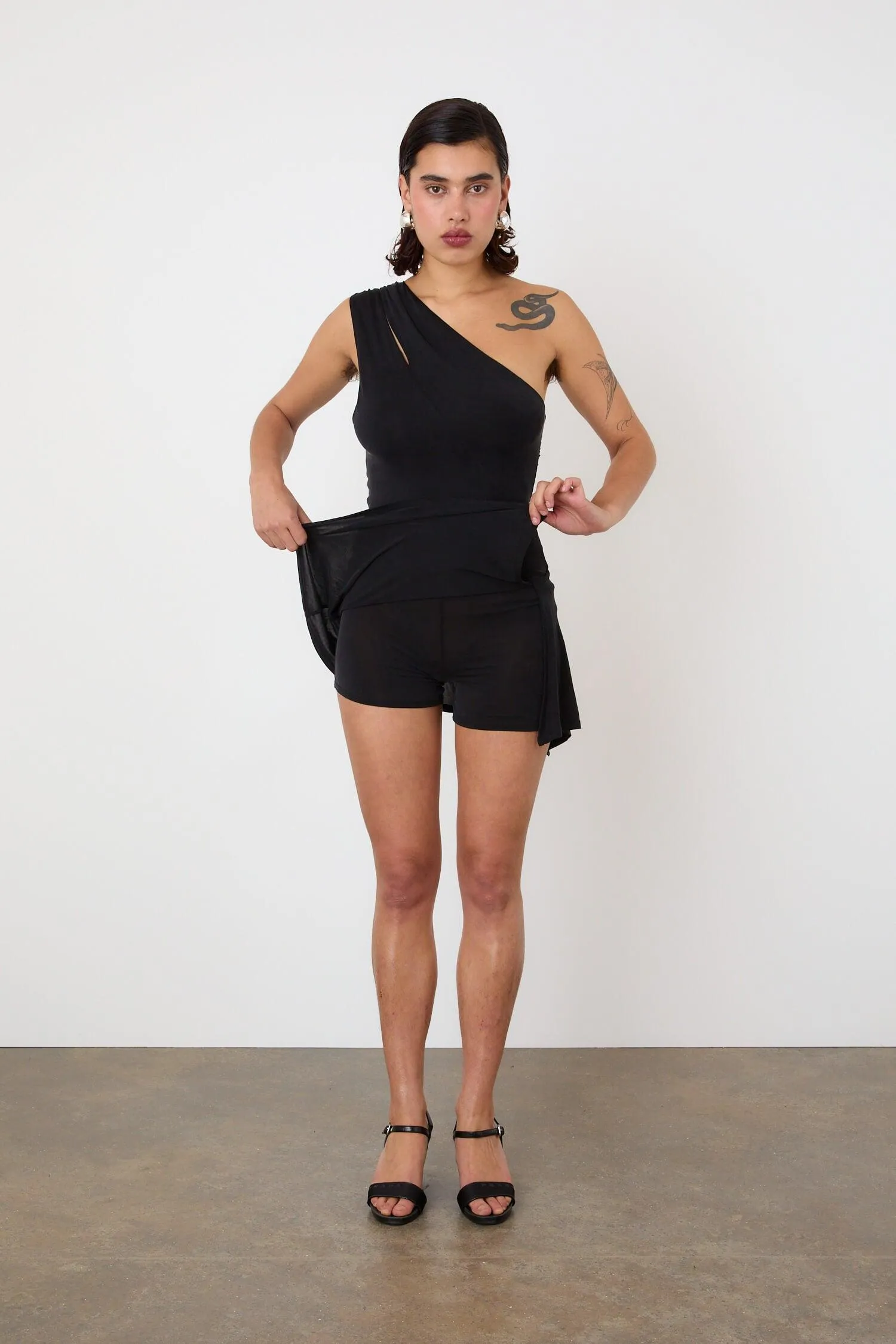 The Kylie Skort Dress, Graphite sold by Peachy Den product image thumbnail 5
