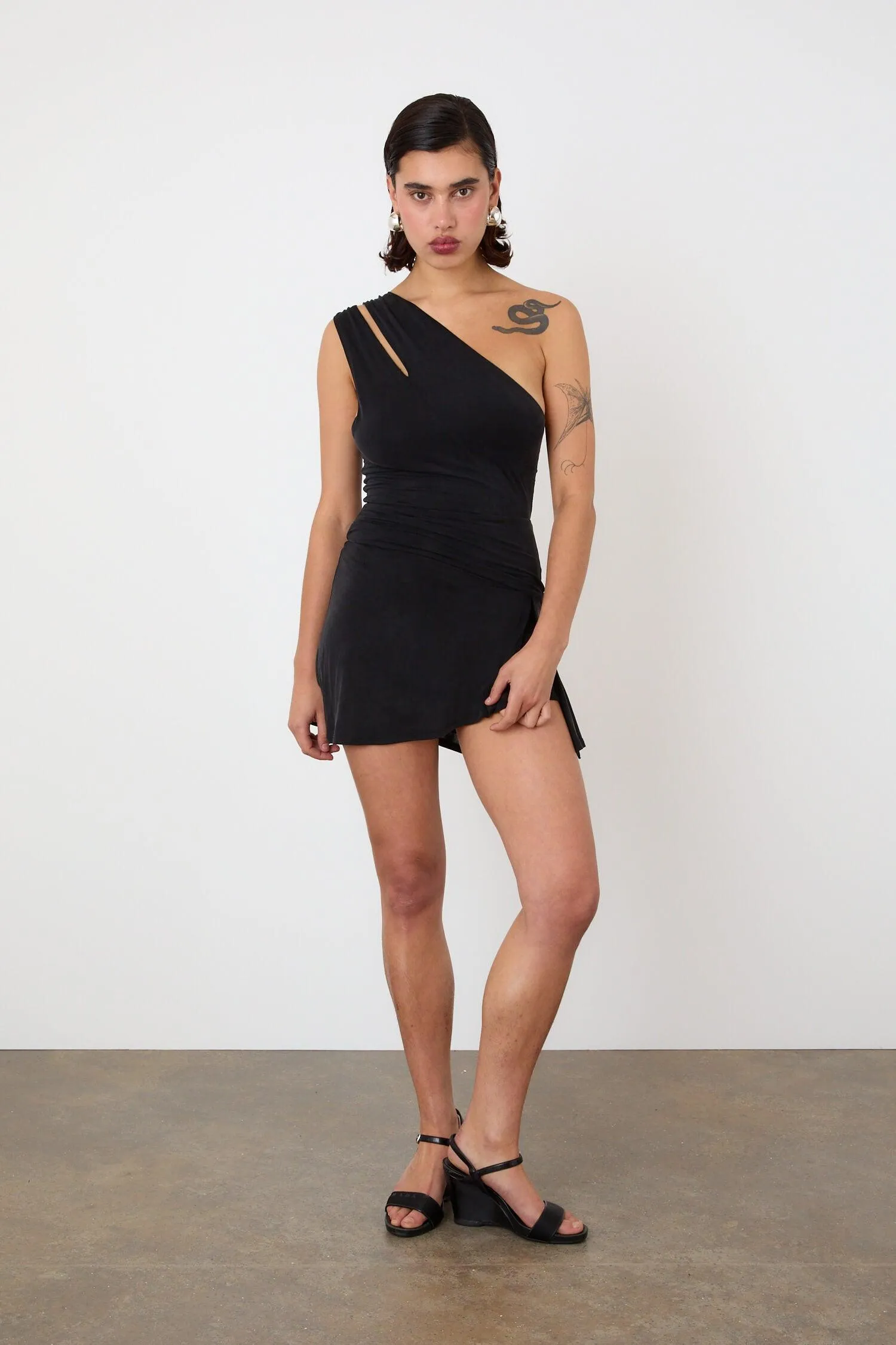 The Kylie Skort Dress, Graphite sold by Peachy Den product image thumbnail 3