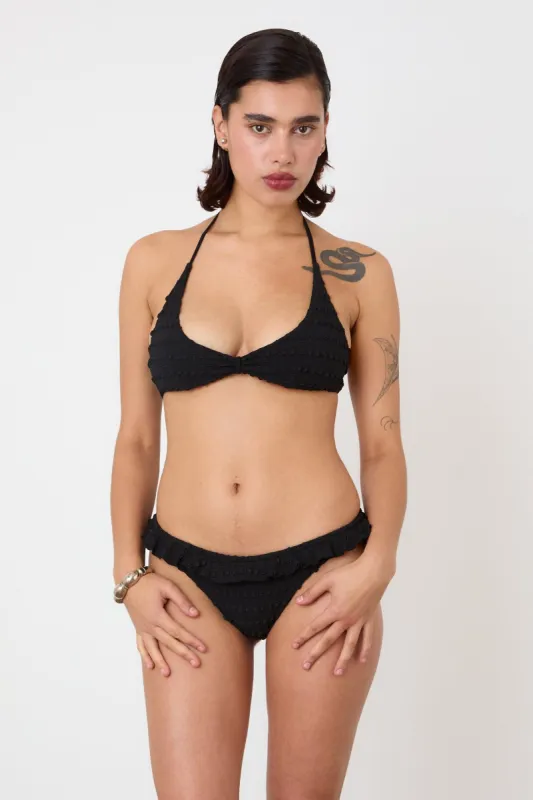 The Cindy Bikini Bottoms, Black sold by Peachy Den