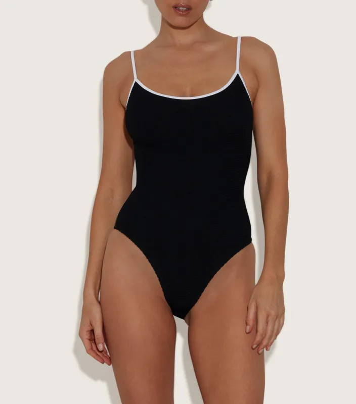Pamela Swim Contrast - Black/White made by Hunza G