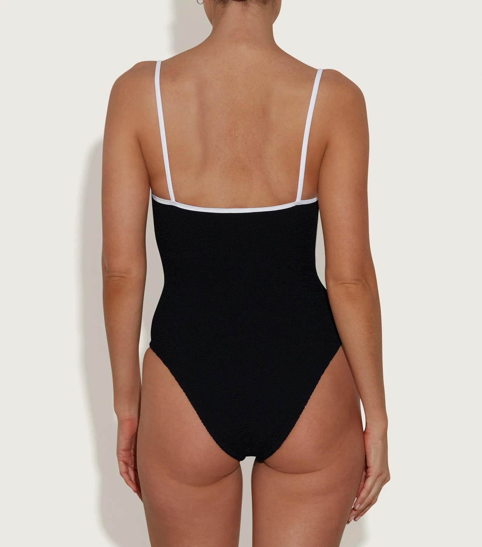 Pamela Swim Contrast - Black/White sold by Hunza G product image thumbnail 3