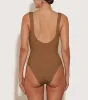 Celine Swim With Tonal Hoops - Metallic Cocoa sold by Hunza G