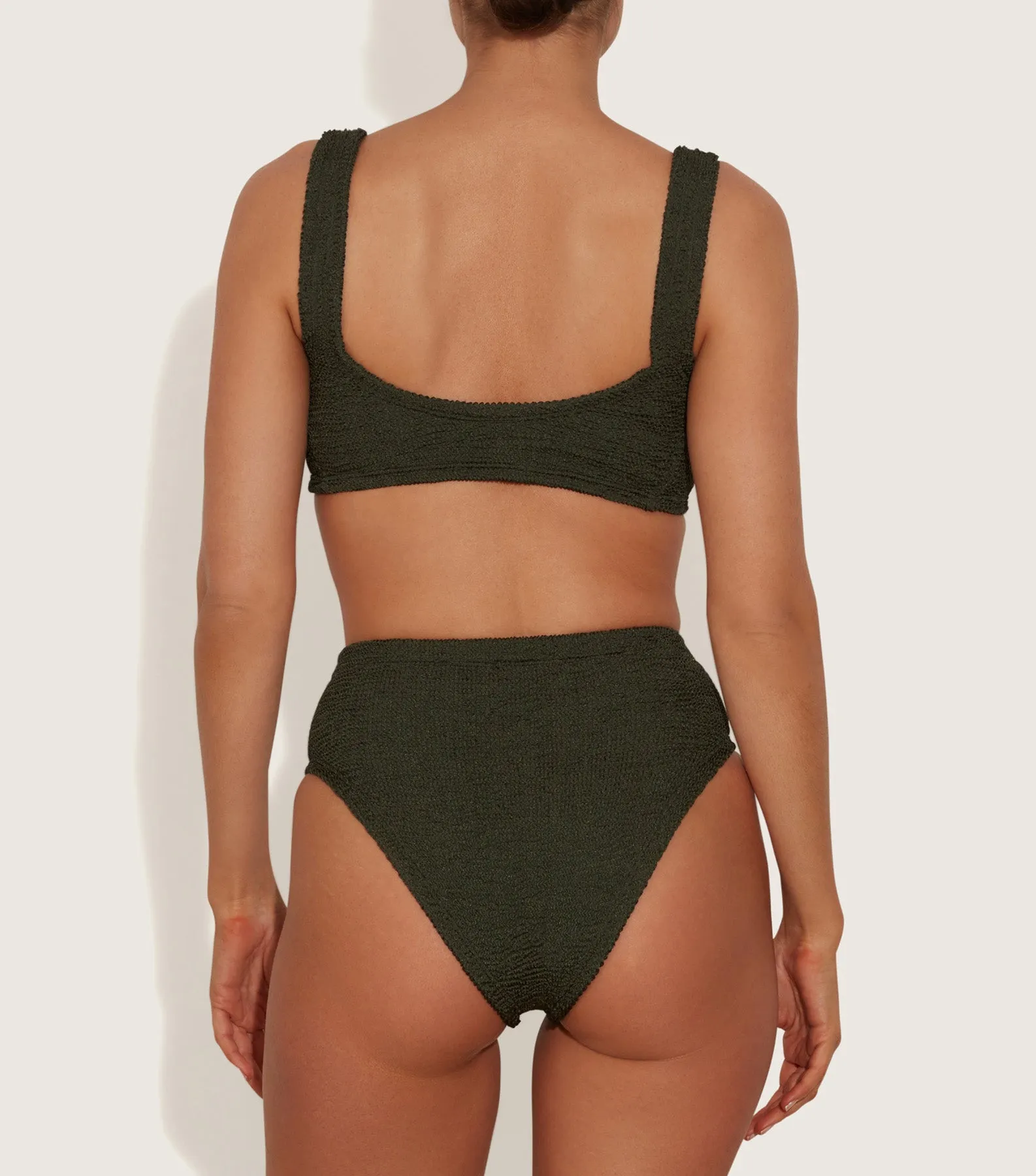 Jamie Bikini - Metallic Khaki sold by Hunza G product image thumbnail 2