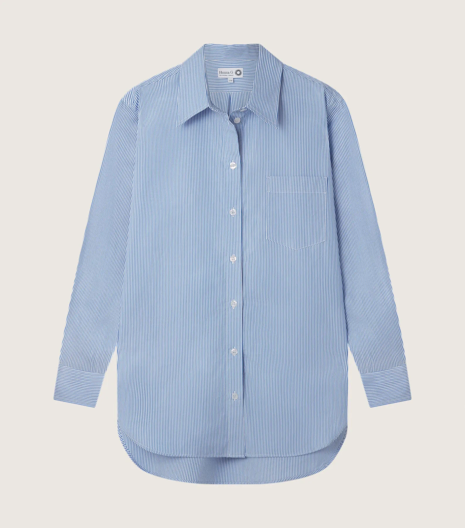 Oversized Shirt - Blue Stripe sold by Hunza G product image thumbnail 2