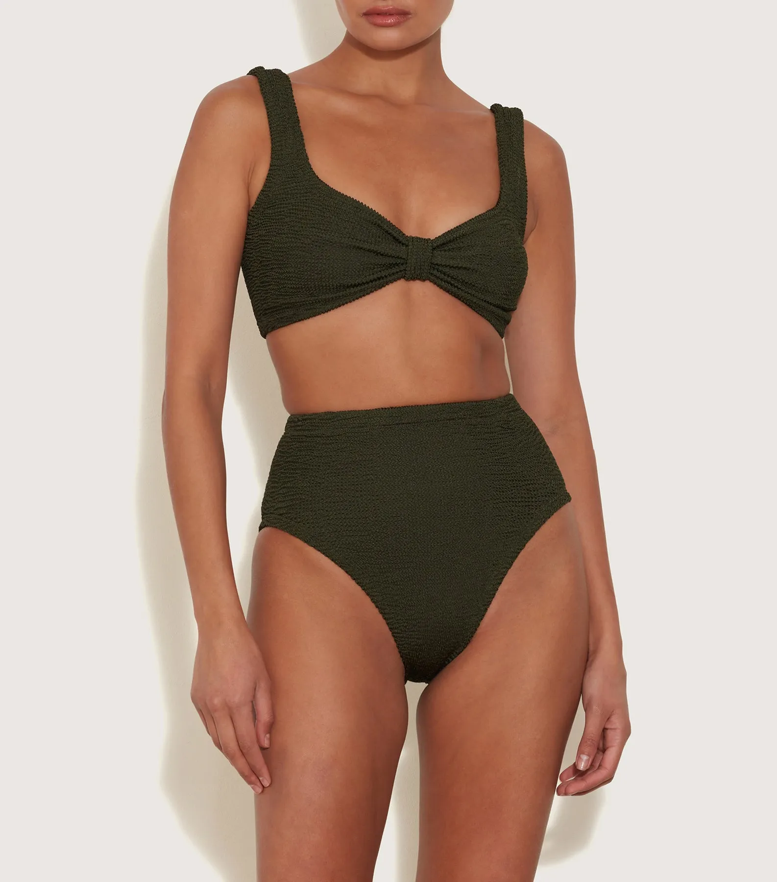 Judy Bikini - Metallic Khaki sold by Hunza G