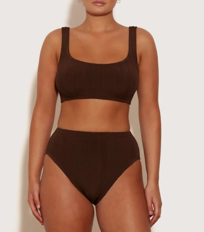Patricia Nile Bikini - Metallic Chocolate sold by Hunza G