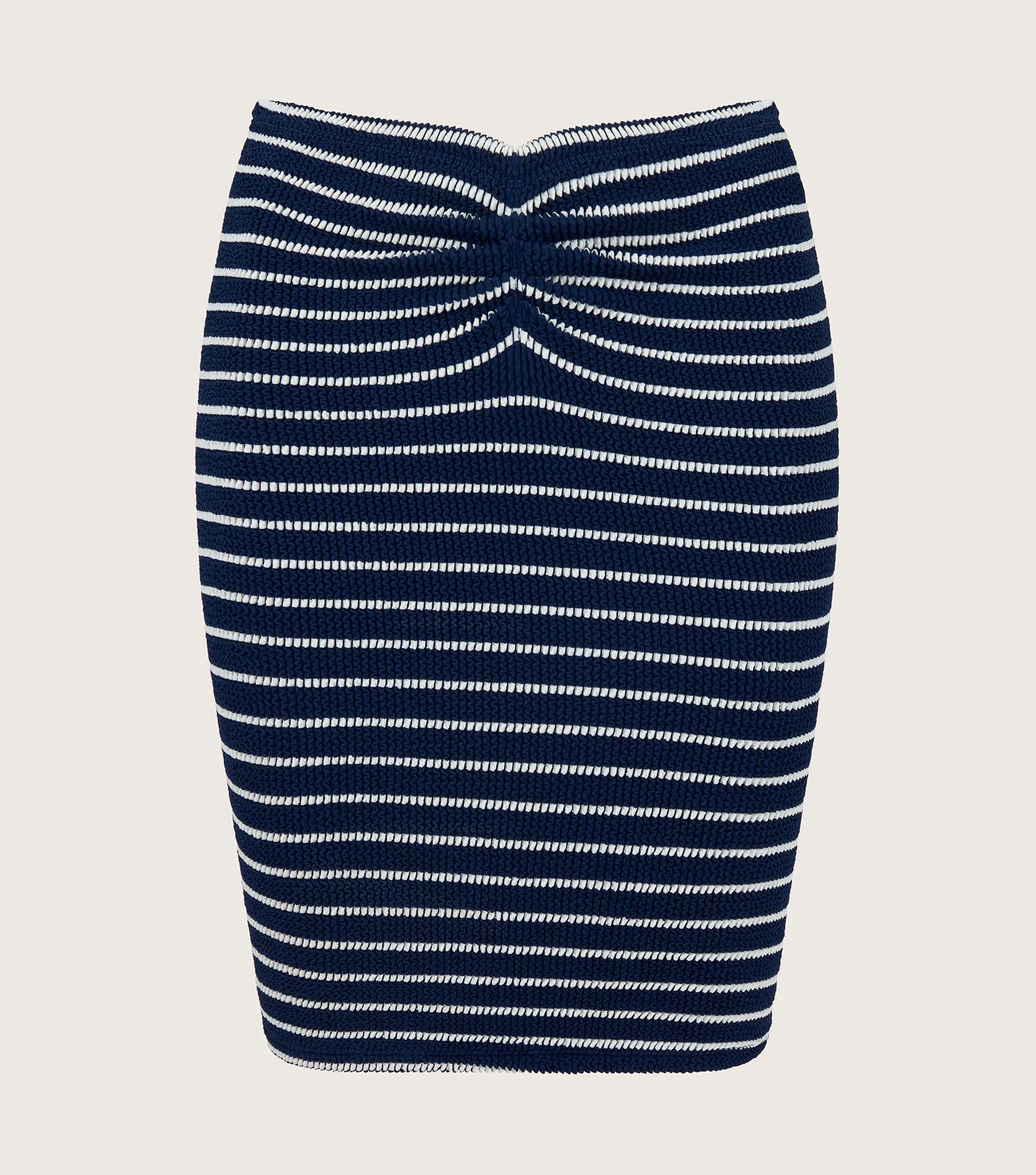Stripe Mini Skirt - Navy/White Stripe sold by Hunza G product image thumbnail 3