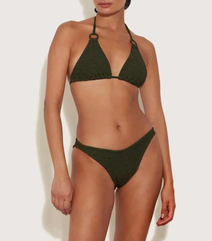 Eva Bikini - Metallic Khaki sold by Hunza G
