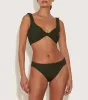 Coverage Juno Bikini - Metallic Khaki sold by Hunza G