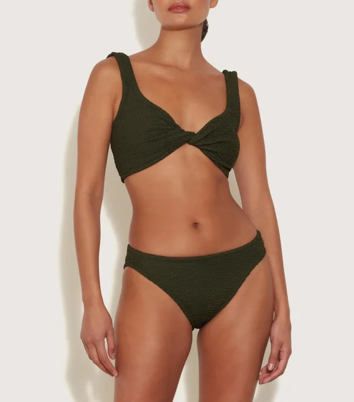 Coverage Juno Bikini - Metallic Khaki sold by Hunza G