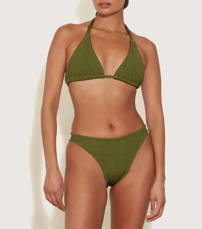 Tammy Bikini - Metallic Moss sold by Hunza G