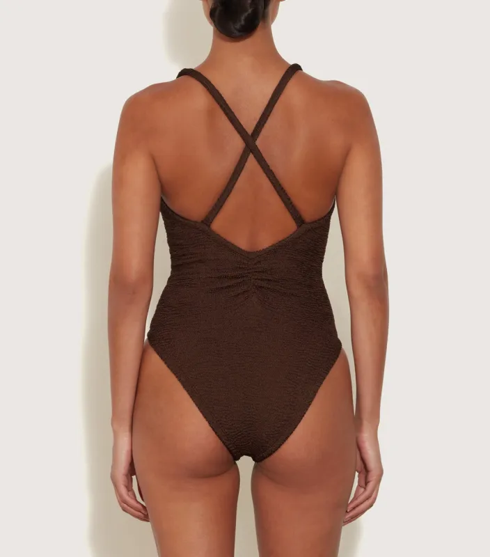 Bette Swim - Metallic Chocolate sold by Hunza G