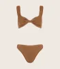 Coverage Juno Bikini - Metallic Cocoa sold by Hunza G