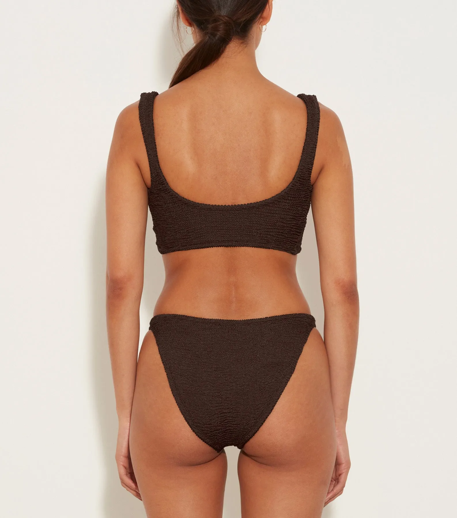 Juno Bikini - Metallic Chocolate sold by Hunza G product image thumbnail 3