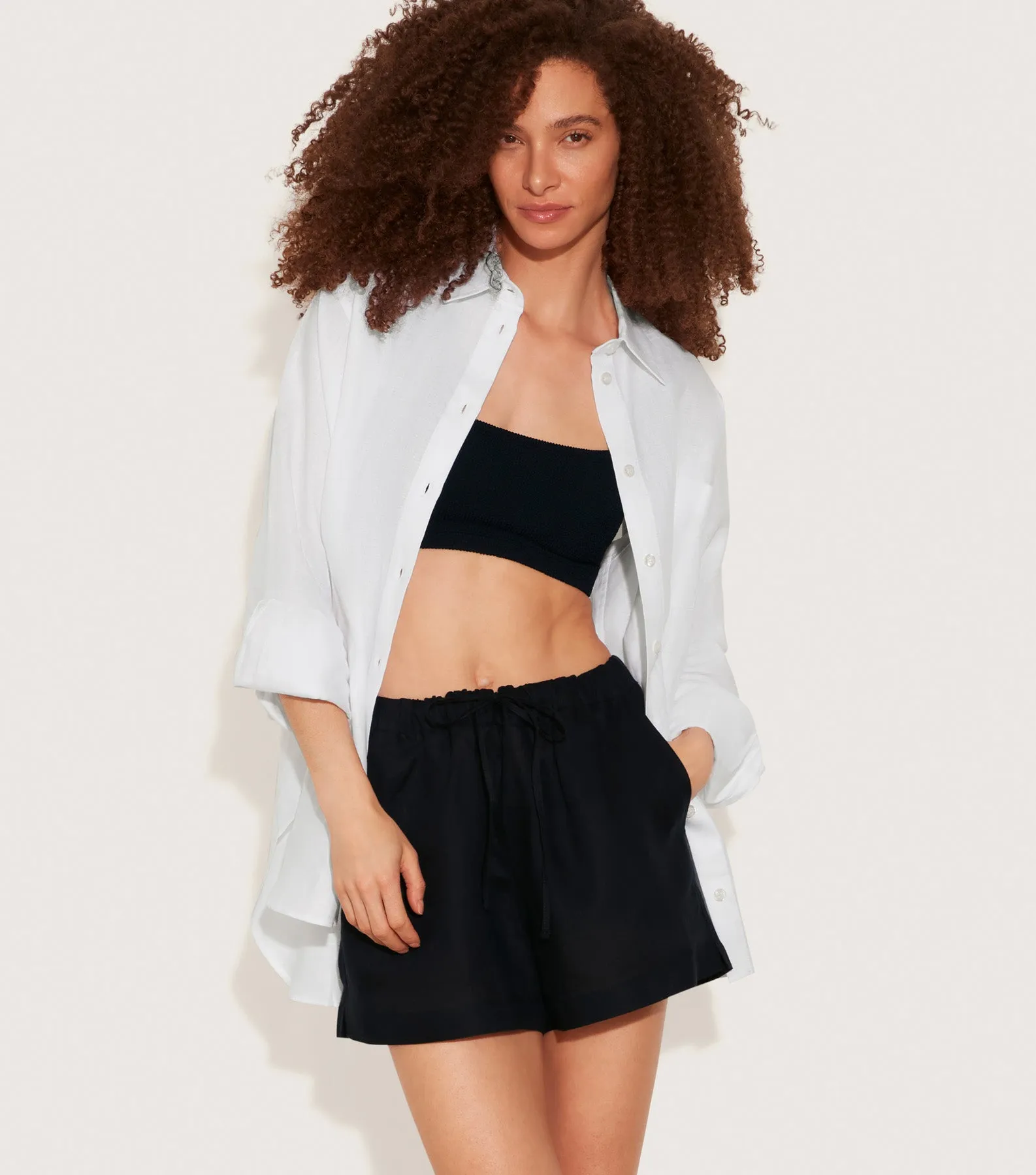 Oversized Shirt - White sold by Hunza G product image thumbnail 3