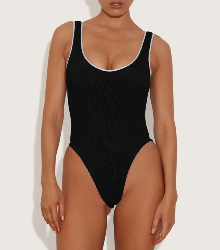 Faye Swim - Black/White sold by Hunza G